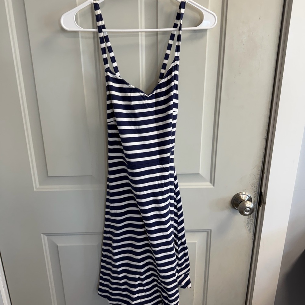Old Navy Navy and White Striped Top